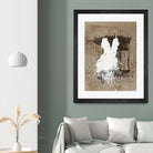 White Dress 1 by Paul Ngo on GIANT ART - beige abstract