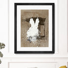 White Dress 1 by Paul Ngo on GIANT ART - beige abstract