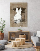 White Dress 1 by Paul Ngo on GIANT ART - beige abstract