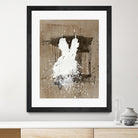 White Dress 1 by Paul Ngo on GIANT ART - beige abstract