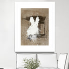 White Dress 1 by Paul Ngo on GIANT ART - beige abstract