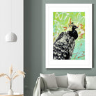 Peacock by Urban Soule on GIANT ART - green animals oiseau