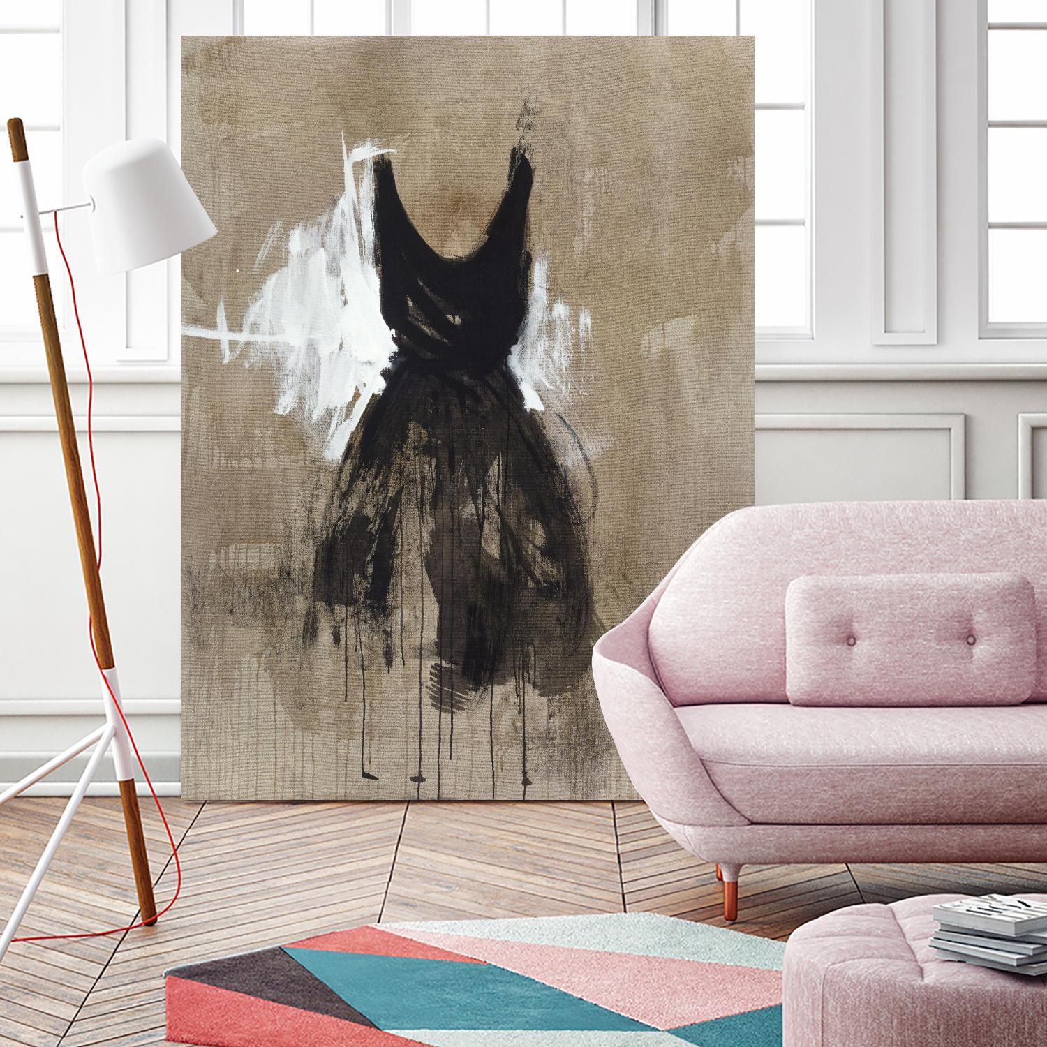 Little Black Dress 1 by PN Studio on GIANT ART - beige abstracts fashion