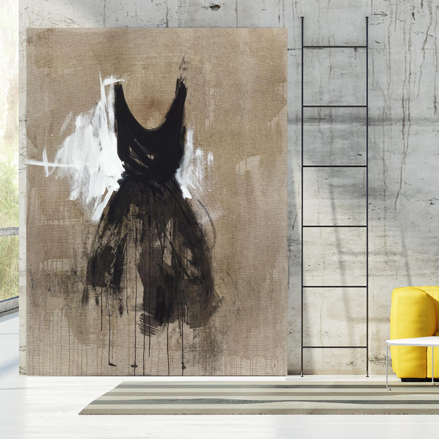 Little Black Dress 1 by PN Studio on GIANT ART - beige abstracts fashion