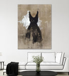 Little Black Dress 1 by PN Studio on GIANT ART - beige abstracts fashion