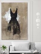 Little Black Dress 1 by PN Studio on GIANT ART - beige abstracts fashion