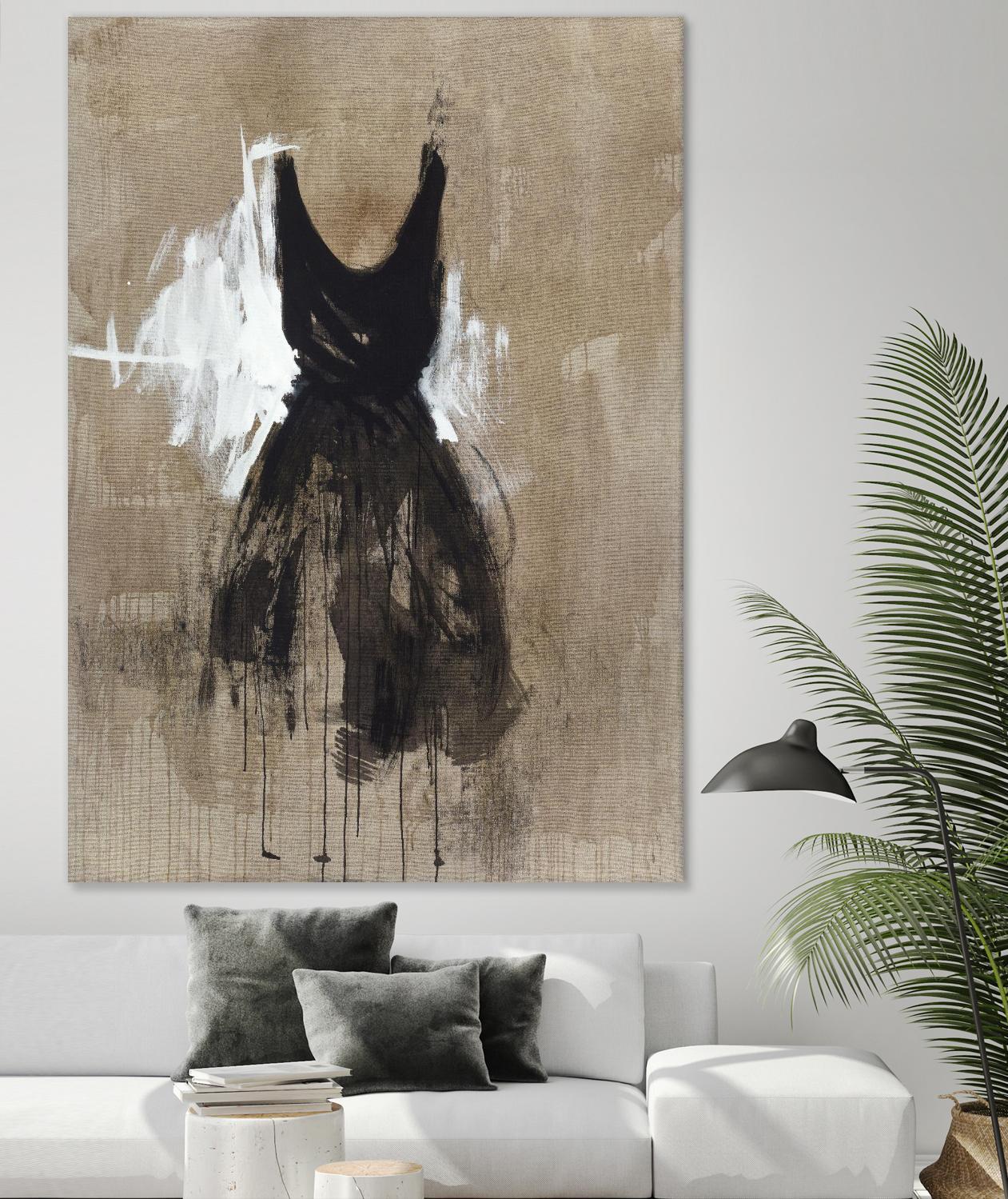 Little Black Dress 1 by PN Studio on GIANT ART - beige abstracts fashion