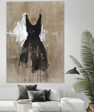 Little Black Dress 1 by PN Studio on GIANT ART - beige abstracts fashion