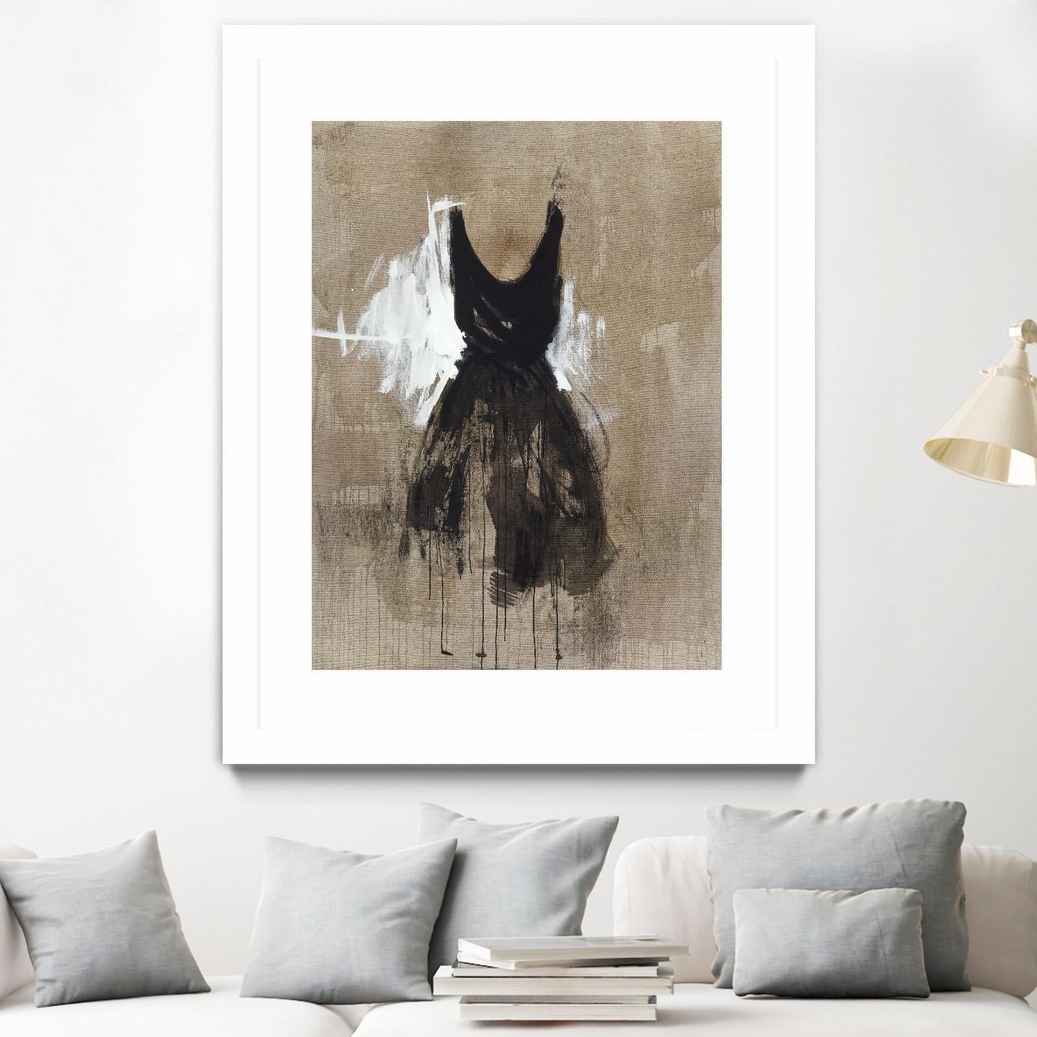 Little Black Dress 1 by PN Studio on GIANT ART - beige abstracts fashion