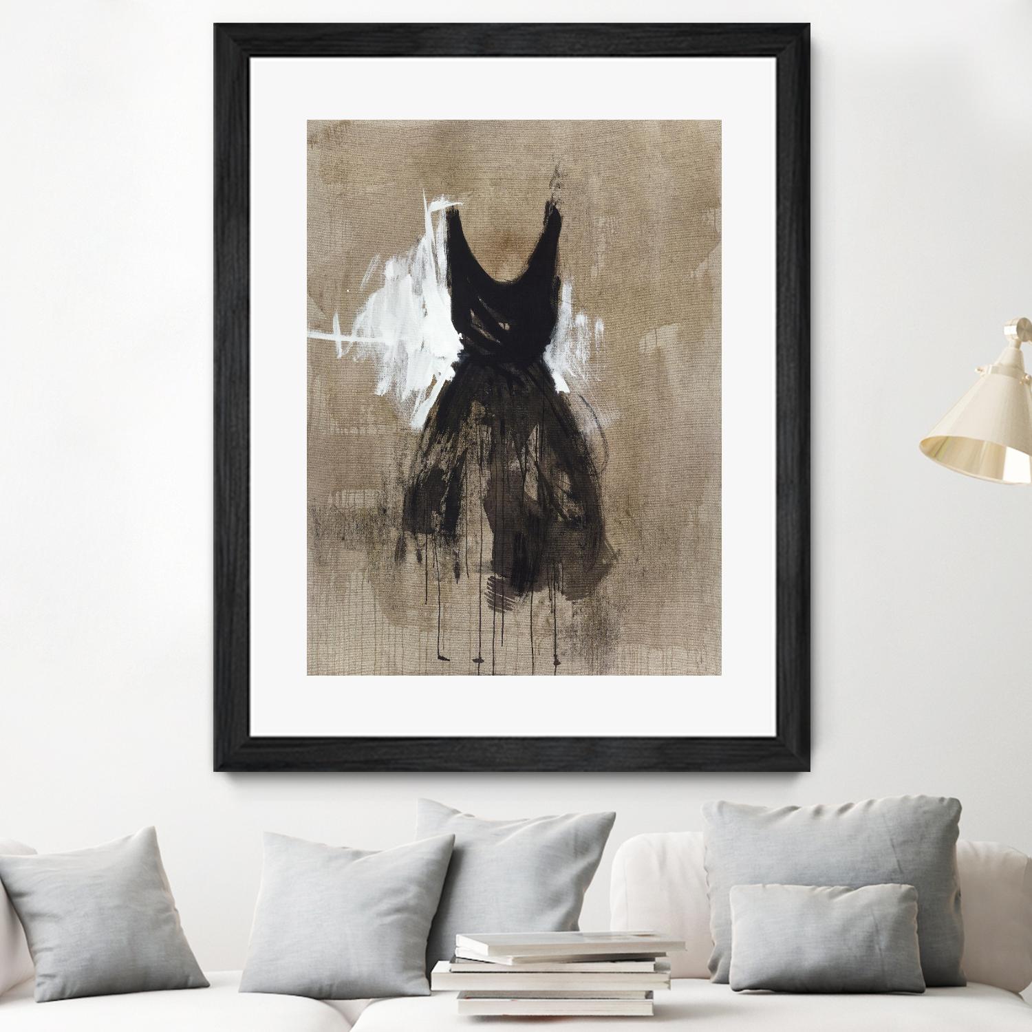 Little Black Dress 1 by PN Studio on GIANT ART - beige abstracts fashion