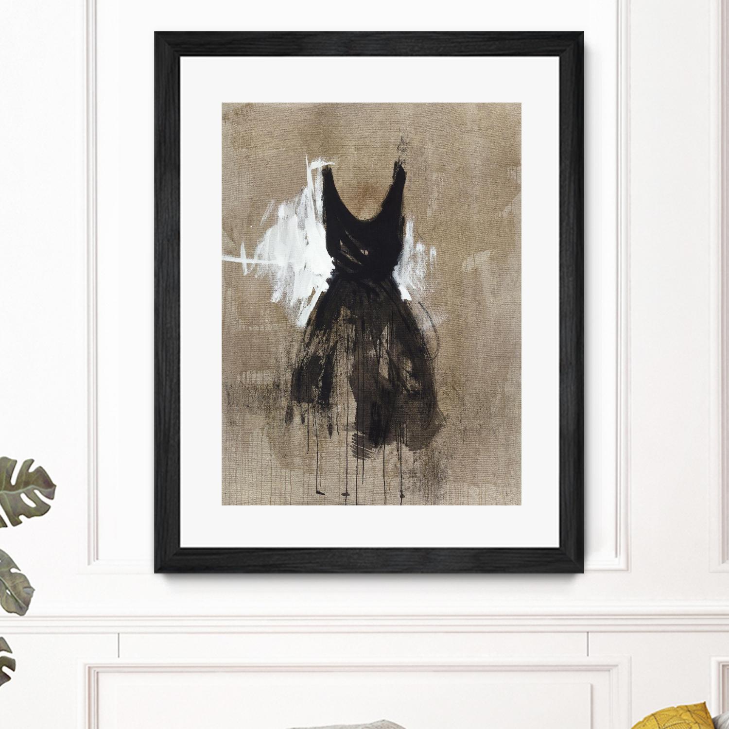 Little Black Dress 1 by PN Studio on GIANT ART - beige abstracts fashion
