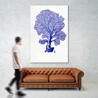 Sea Life in Pen 4 by Millie Brooks on GIANT ART - blue nautical