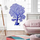 Sea Life in Pen 4 by Millie Brooks on GIANT ART - blue nautical