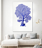 Sea Life in Pen 4 by Millie Brooks on GIANT ART - blue nautical