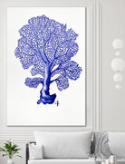 Sea Life in Pen 4 by Millie Brooks on GIANT ART - blue nautical