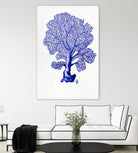 Sea Life in Pen 4 by Millie Brooks on GIANT ART - blue nautical