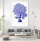 Sea Life in Pen 4 by Millie Brooks on GIANT ART - blue nautical