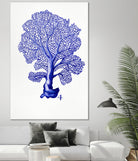 Sea Life in Pen 4 by Millie Brooks on GIANT ART - blue nautical