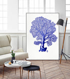 Sea Life in Pen 4 by Millie Brooks on GIANT ART - blue nautical