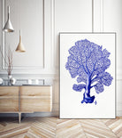 Sea Life in Pen 4 by Millie Brooks on GIANT ART - blue nautical