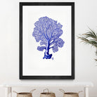 Sea Life in Pen 4 by Millie Brooks on GIANT ART - blue botanical