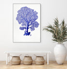 Sea Life in Pen 4 by Millie Brooks on GIANT ART - blue nautical