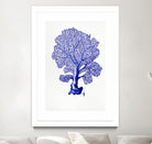 Sea Life in Pen 4 by Millie Brooks on GIANT ART - blue botanical