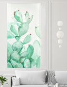Turquoise Desert 2 by Allyson Fukushima on GIANT ART - green floral