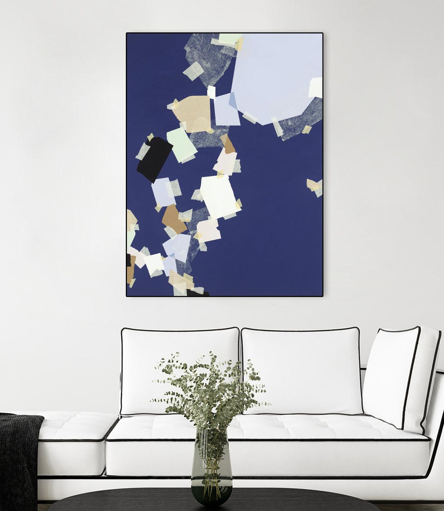 Patchwork 5 by Kyle Goderwis on GIANT ART - purple abstract