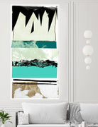 Totem Pattern B by THE Studio on GIANT ART - green abstract