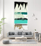 Totem Pattern B by THE Studio on GIANT ART - green abstract