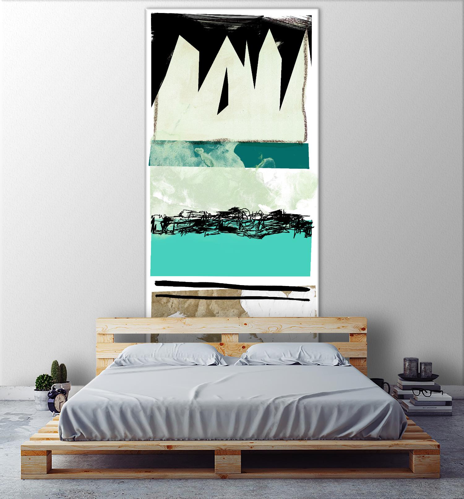 Totem Pattern B by THE Studio on GIANT ART - green abstract