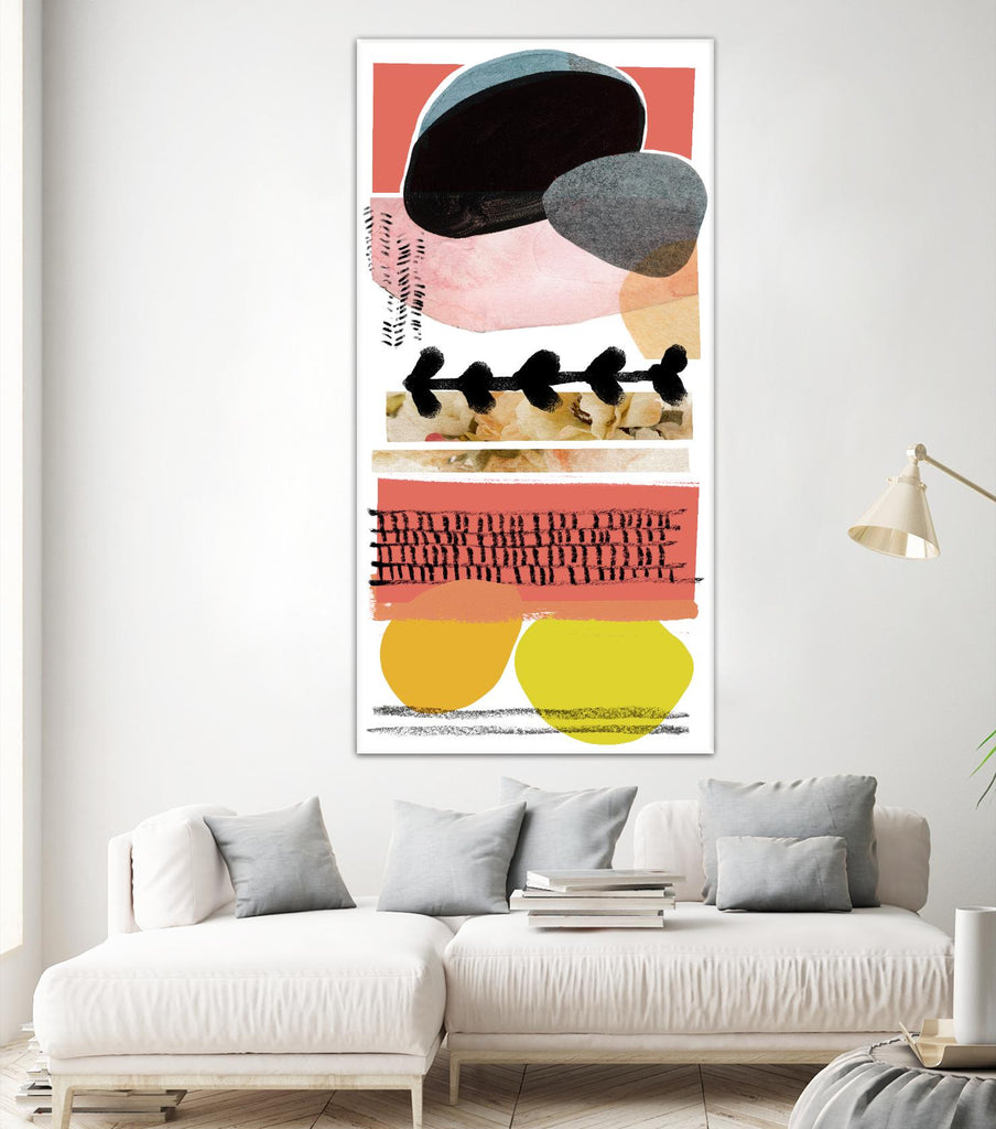 Totem Pattern E by THE Studio on GIANT ART - yellow abstract
