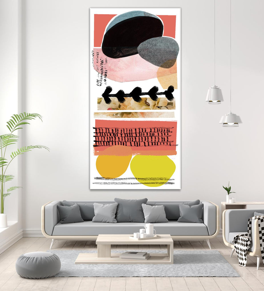 Totem Pattern E by THE Studio on GIANT ART - yellow abstract