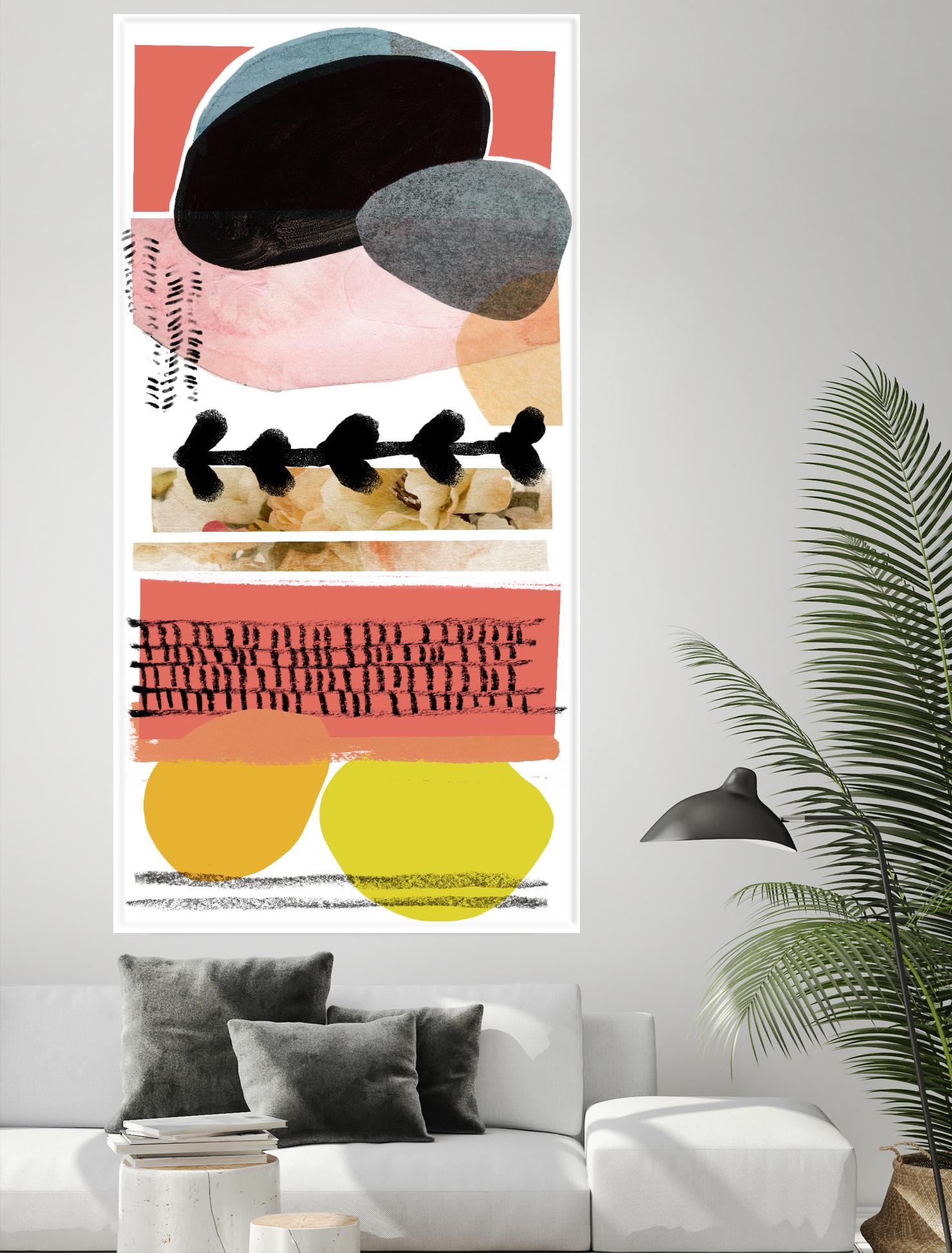 Totem Pattern E by THE Studio on GIANT ART - yellow abstract