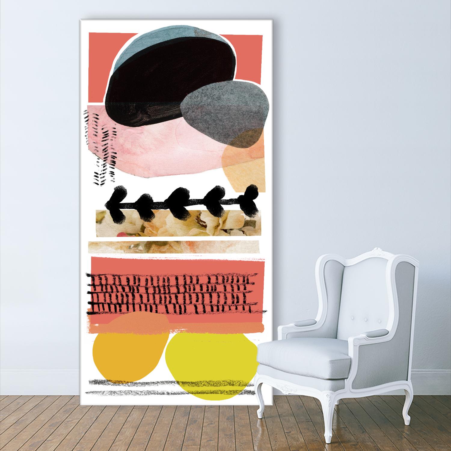 Totem Pattern E by THE Studio on GIANT ART - yellow abstract