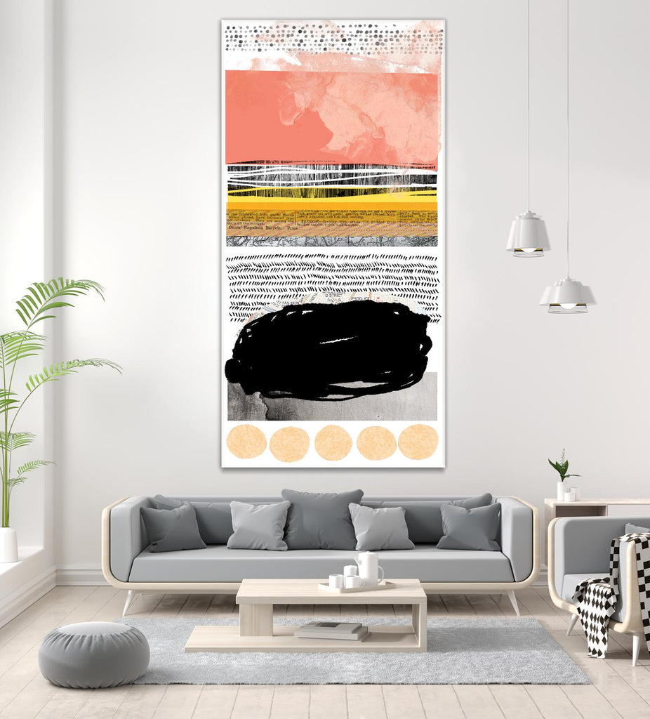 Totem Pattern F by THE Studio on GIANT ART - orange abstract