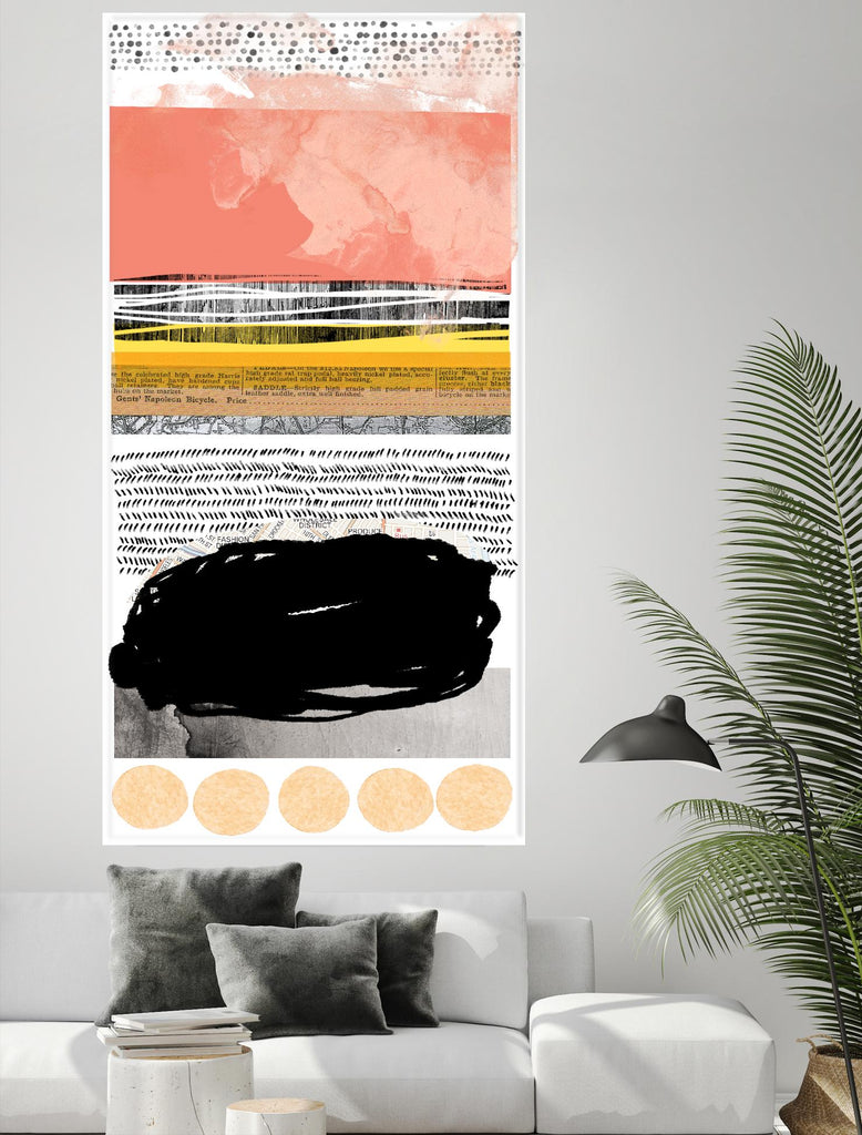 Totem Pattern F by THE Studio on GIANT ART - orange abstract