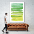 Watercolor Stripes D by THE Studio on GIANT ART - white abstract