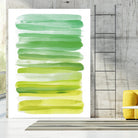 Watercolor Stripes D by THE Studio on GIANT ART - white abstract