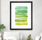 Watercolor Stripes D by THE Studio on GIANT ART - white abstract