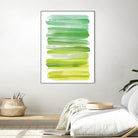 Watercolor Stripes D by THE Studio on GIANT ART - white abstract