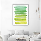 Watercolor Stripes D by THE Studio on GIANT ART - white abstract