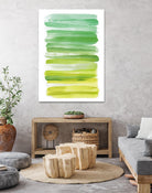 Watercolor Stripes D by THE Studio on GIANT ART - white abstract