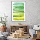 Watercolor Stripes D by THE Studio on GIANT ART - white abstract