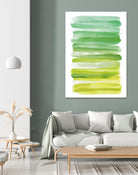 Watercolor Stripes D by THE Studio on GIANT ART - white abstract