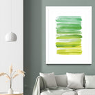 Watercolor Stripes D by THE Studio on GIANT ART - white abstract