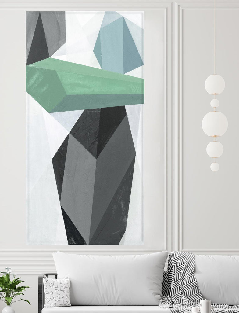 Vase en verre 2 - Recoloration par Akiko Hiromoto sur GIANT ART - abstrait gris