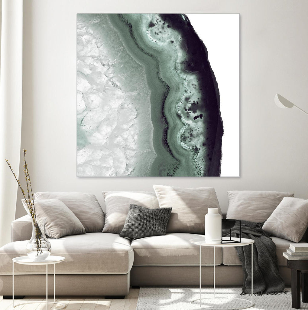 Sage Agate B by THE Studio on GIANT ART - green photo art