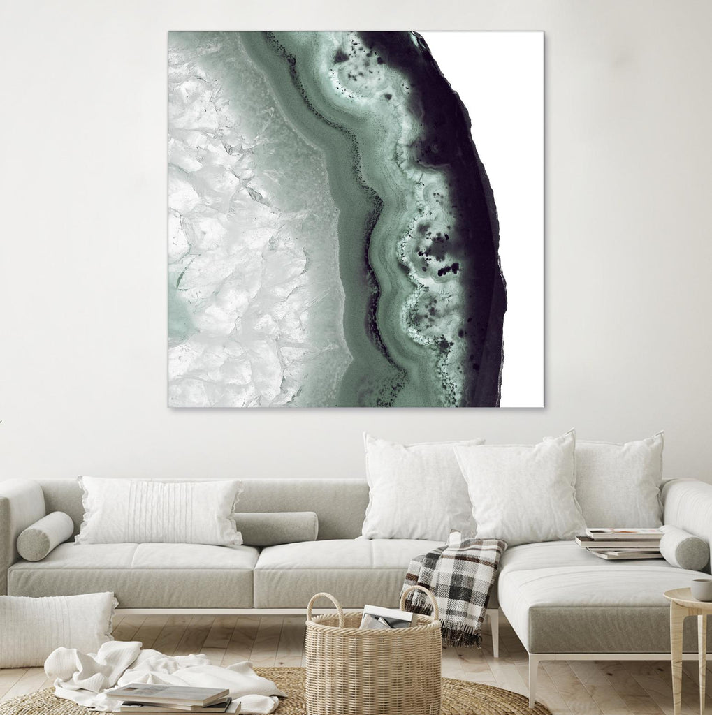 Sage Agate B by THE Studio on GIANT ART - green photo art